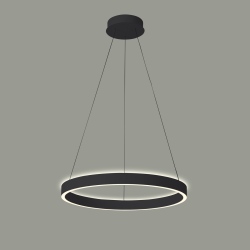 Brasco Up Down lampa wisząca Czarny 80cm 3900 lm 3000K i 4000K IP20