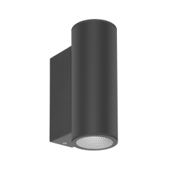 Lenta 4K kinkiet zewnętrzny Czarny piaskowany 6cm 1195 lm 4000K IP54