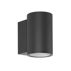 Lenta 4K kinkiet zewnętrzny Czarny piaskowany 9cm 1257 lm 4000K IP54