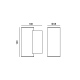 8cm IP54 Italux