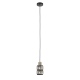 Menfi lampa wisząca czarny mat + miodowy mosiądz 10cm IP20 Italux