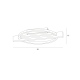 Natano plafon Czarny piaskowany 30cm 500 lm 3000K IP20
