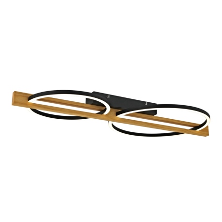 Natano plafon Czarny piaskowany cm 1050 lm 3000K IP20 Italux