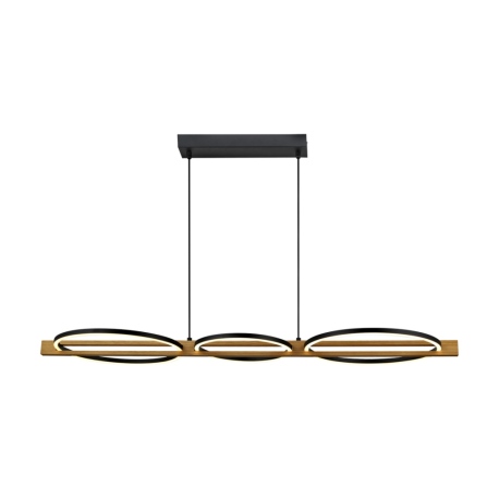 Natano lampa wisząca Czarny piaskowany cm 1600 lm 3000K IP20 Italux