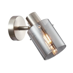 Sardo kinkiet Srebrny, dymiony 8cm IP20