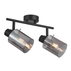 Sardo reflektorek Czarny, dymiony 8cm IP20