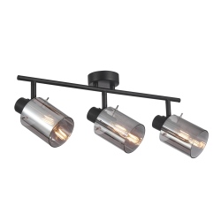 Sardo reflektorek Czarny, dymiony 8cm IP20