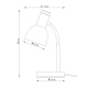 Senza lampka biurkowa Pomarańczowy 15cm
