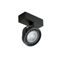 JERRY pojedynczy QR111 G53 czarny reflektor