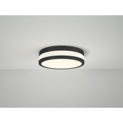 KARI 22cm matowy czarny plafon IP44 LED 3000K