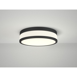 KARI 30cm matowy czarny plafon IP44 LED 3000K