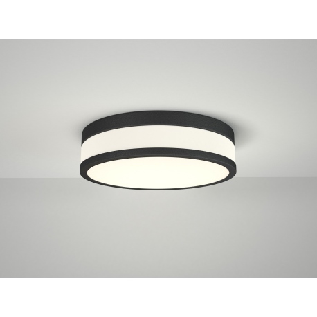 KARI 30cm matowy czarny plafon IP44 LED 3000K Azzardo