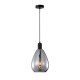 Zulo lampa wisząca Czarny 18cm IP20