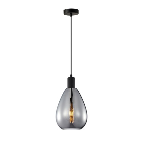 Zulo lampa wisząca Czarny 18cm IP20