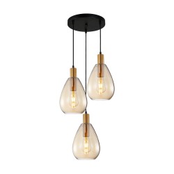Zulo lampa wisząca Mosiądz 38cm IP20