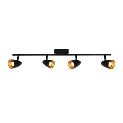 Tino spot Czarny, złoty 82cm IP20