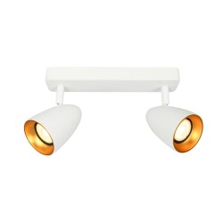 Tino spot Biały, złoty 24cm IP20
