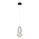 Gastel lampa wisząca Czarny, biały, przezroczysty 16cm 490 lm 3000K IP20 Italux