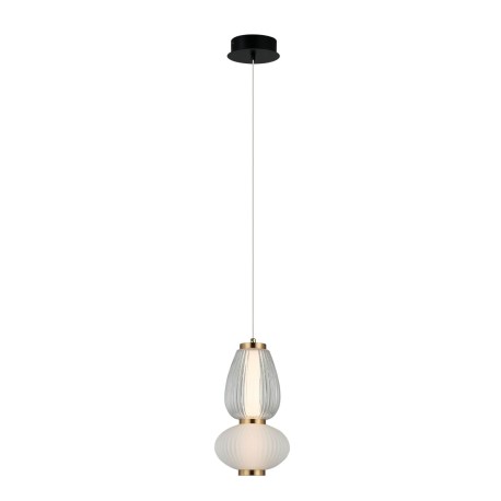 Gastel lampa wisząca Czarny, biały, przezroczysty 16cm 490 lm 3000K IP20 Italux