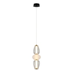 Gastel lampa wisząca Czarny, biały, przezroczysty 16cm 1000 lm 3000K IP20