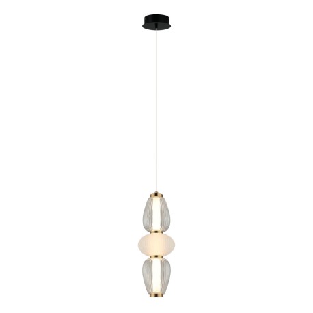 Gastel lampa wisząca Czarny, biały, przezroczysty 16cm 1000 lm 3000K IP20 Italux