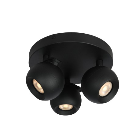 Lafin spot Czarny piaskowany 22cm IP20 Italux