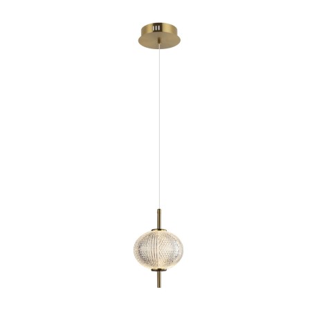 Lazie lampa wisząca Mosiężny, przezroczysty 15cm 500 lm 3000K IP20 Italux