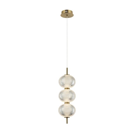Lazie lampa wisząca Mosiężny, przezroczysty 15cm 1300 lm 3000K IP20 Italux