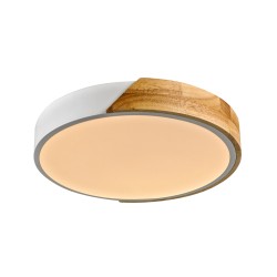Nastro oprawa natynkowa plafon Drewno, biały 32cm 2400 lm 3000K IP20