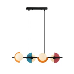 Nauti lampa wisząca Niebieski, pomarańczowy, różowy cm IP20