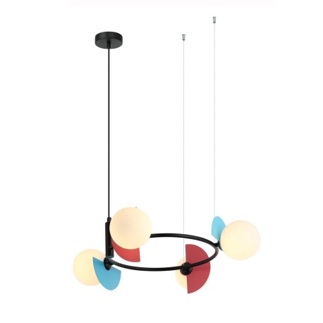 Nauti lampa wisząca Niebieski, pomarańczowy, różowy 62cm IP20 Italux