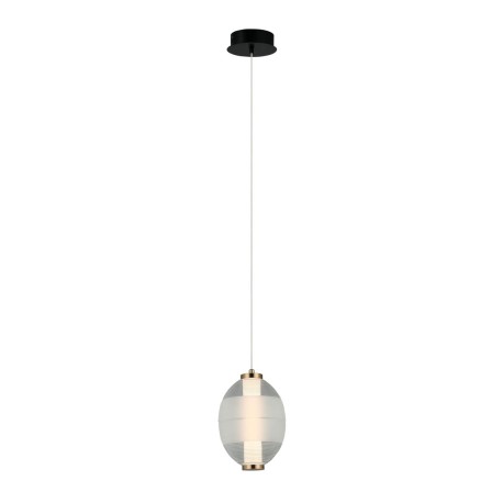 Rinot lampa wisząca Czarny, biały, przezroczysty 15cm 500 lm 3000K IP20