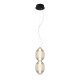 Rinot lampa wisząca Czarny, biały, przezroczysty 15cm 980 lm 3000K IP20 Italux