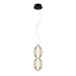 Rinot lampa wisząca Czarny, biały, przezroczysty 15cm 980 lm 3000K IP20
