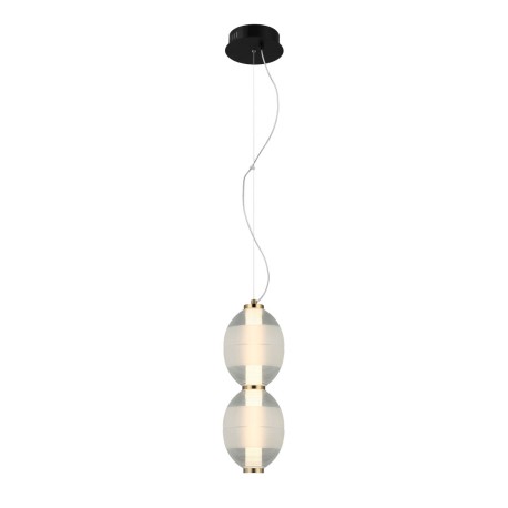 Rinot lampa wisząca Czarny, biały, przezroczysty 15cm 980 lm 3000K IP20 Italux