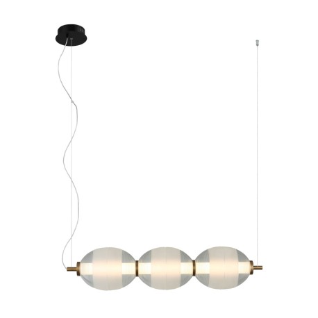 Rinot lampa wisząca Czarny, biały, przezroczysty cm 1200 lm 3000K IP20 Italux
