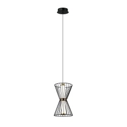 Sanke lampa wisząca Czarny 16,5cm 380 lm 3000K IP20