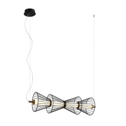 Sanke lampa wisząca Czarny cm 600 lm 3000K IP20