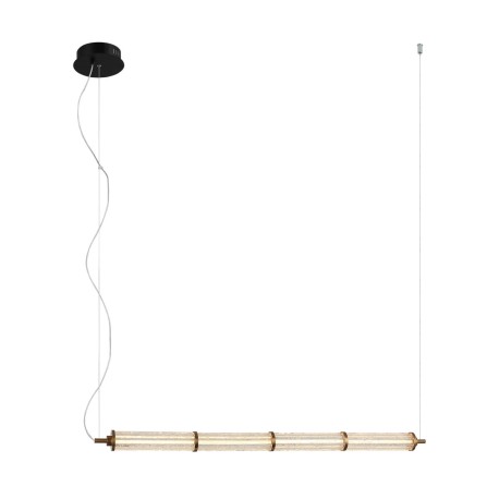 Sanpo lampa wisząca Czarny, przezroczysty 7cm 900 lm 3000K IP20
