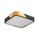 Santer oprawa natynkowa plafon Drewno, czarny cm 2400 lm 3000K IP20
