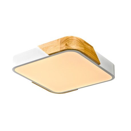 Santer oprawa natynkowa plafon Drewno, biały cm 2400 lm 3000K IP20 Italux