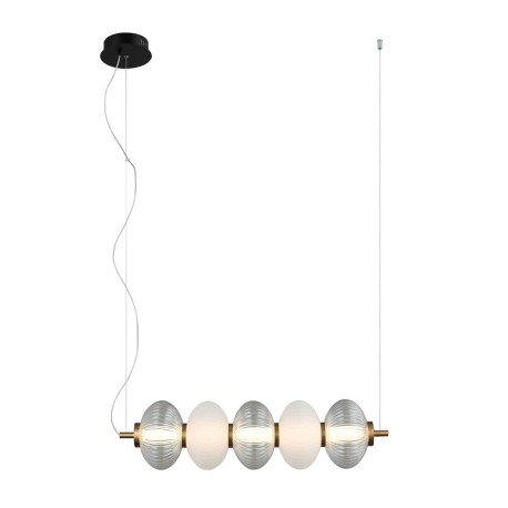 Testa lampa wisząca Czarny, biały, przezroczysty 16cm 1200 lm 3000K IP20