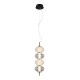 Testa lampa wisząca Czarny, biały, przezroczysty 16cm 1000 lm 3000K IP20