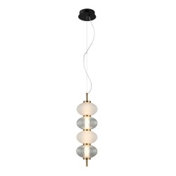 Testa lampa wisząca Czarny, biały, przezroczysty 16cm 1000 lm 3000K IP20