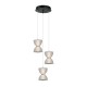 Tica lampa wisząca Czarny, biały 35cm 950 lm 3000K IP20