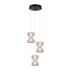 Tica lampa wisząca Czarny, biały 35cm 950 lm 3000K IP20