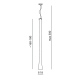 Sympatica lampa wiszaca bordowa ręcznie formowany klosz 160-180cm Ramko