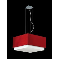LASTRA Żyrandol W-3 Bordo Ramko