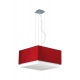 LASTRA Żyrandol W-3 Bordo Ramko