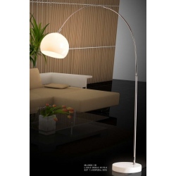 Piegano lampa podłogowa szklany klosz ML4906-1B Italux (czarna podstawa)